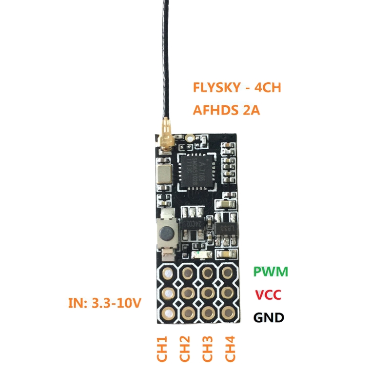 Flysky FS2A ミニレシーバー 4CH AFHDS  - Rc Helicopter Remote Control のレビューと価格