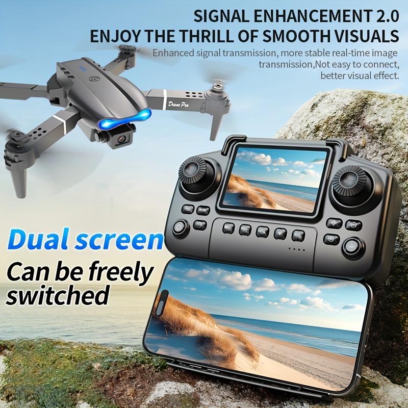 E99 PRO MAX：デュアルHDカメラ、画面付きリモコン - Rc Helicopter Tool Kit のレビューと価格