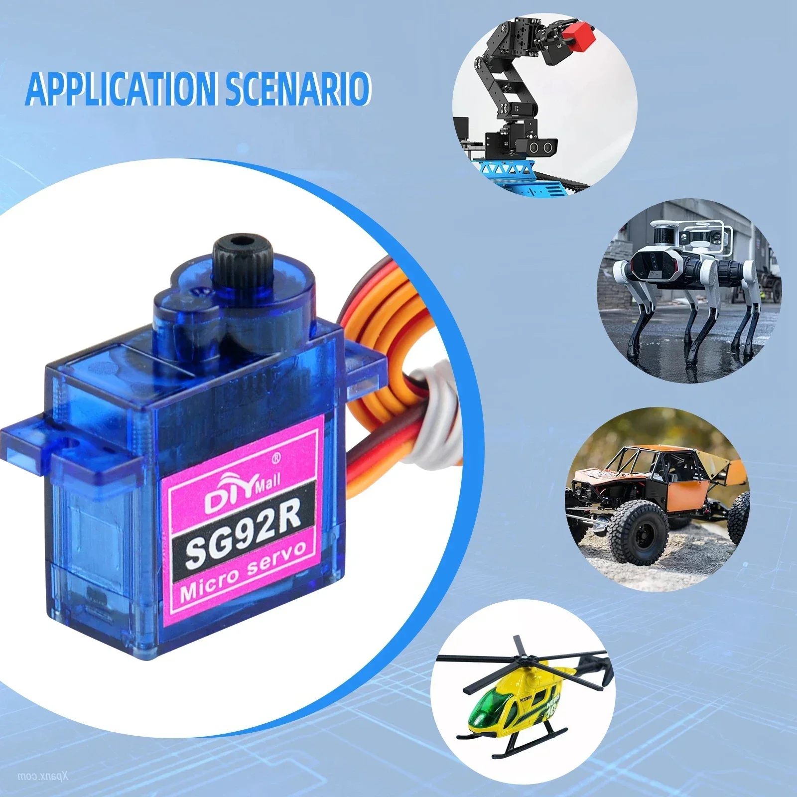 SG92R 9g マイクロアナログサーボモーター 1/2/4 - Rc Helicopter Servo のレビューと価格